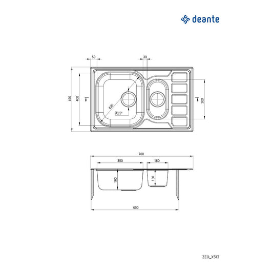Deante Soul Saten 78/IX/2/0 - ZEO 0513