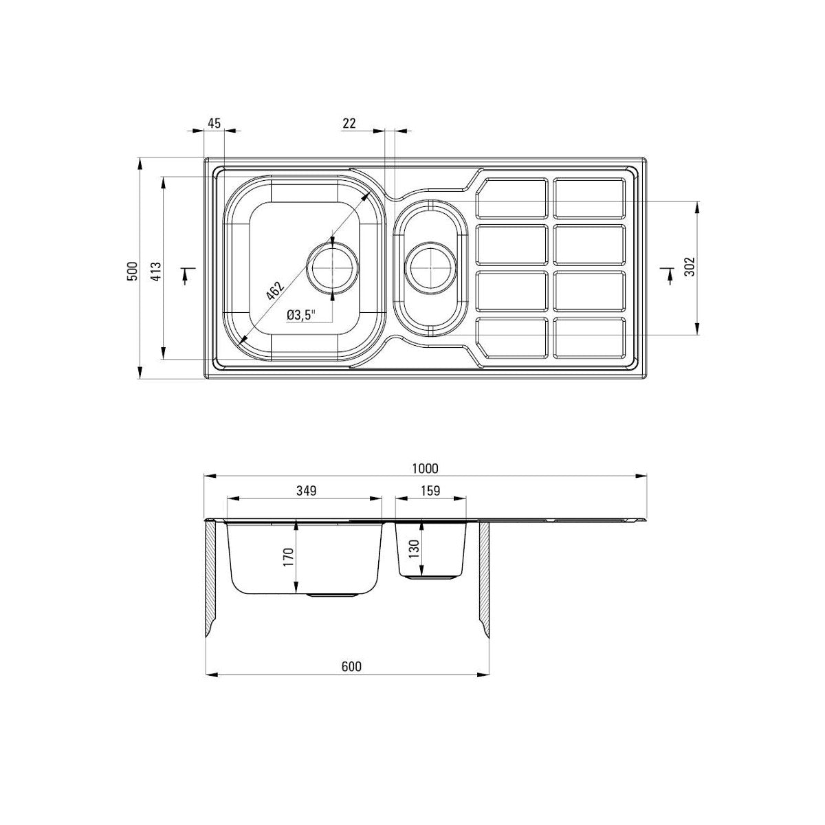 Deante Soul Saten 100/IX/2/0 - ZEO 051A