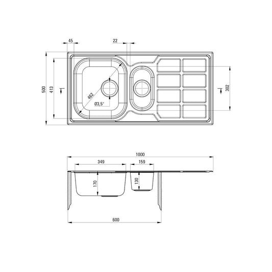 Deante Soul Saten 100/IX/2/0 - ZEO 051A