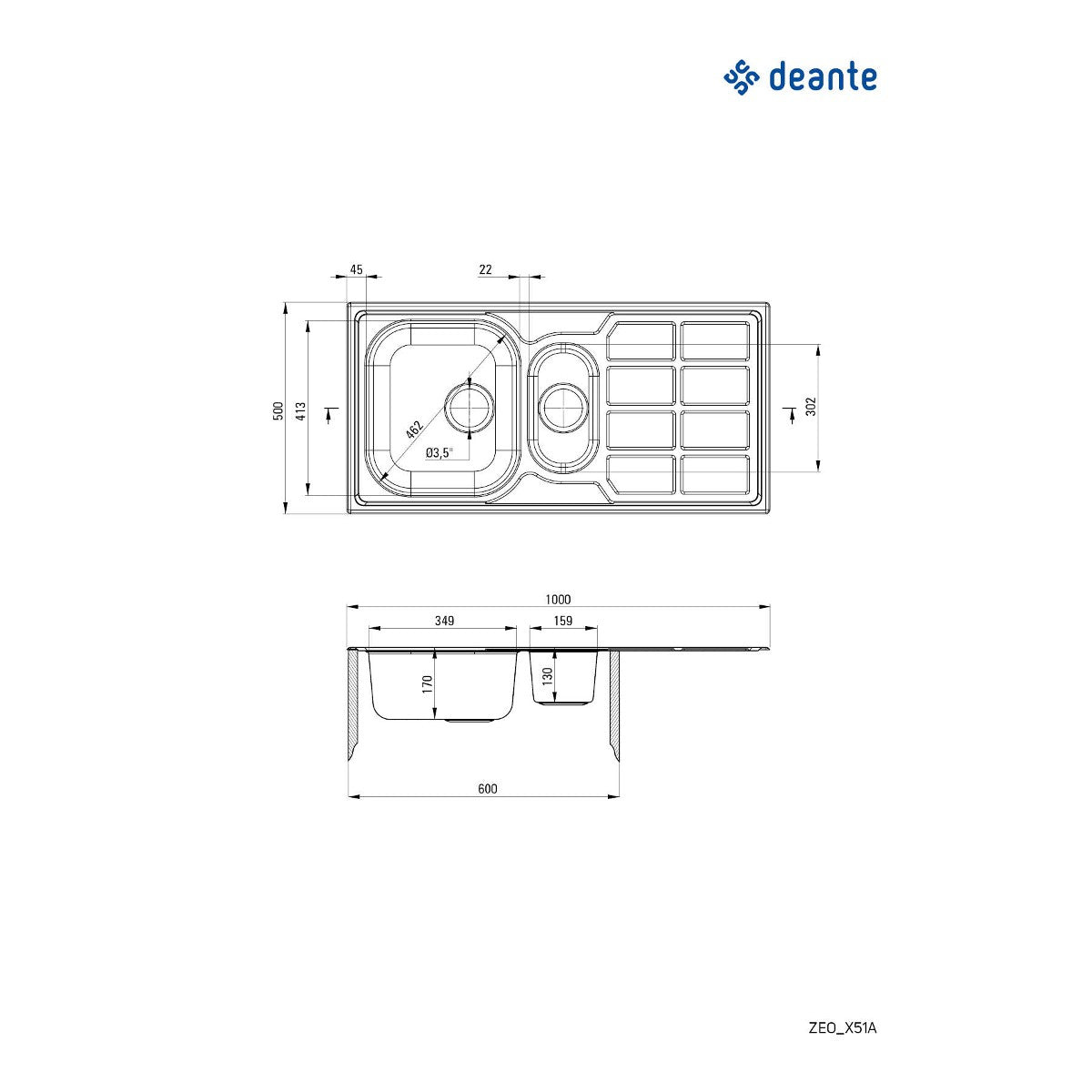 Deante Soul Decor 100/IX/2/0 - ZEO 351A