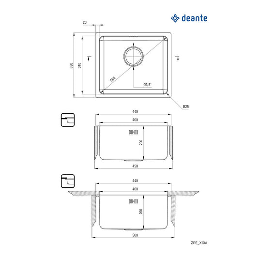 Deante Egeria 38/IX - ZPE 010A