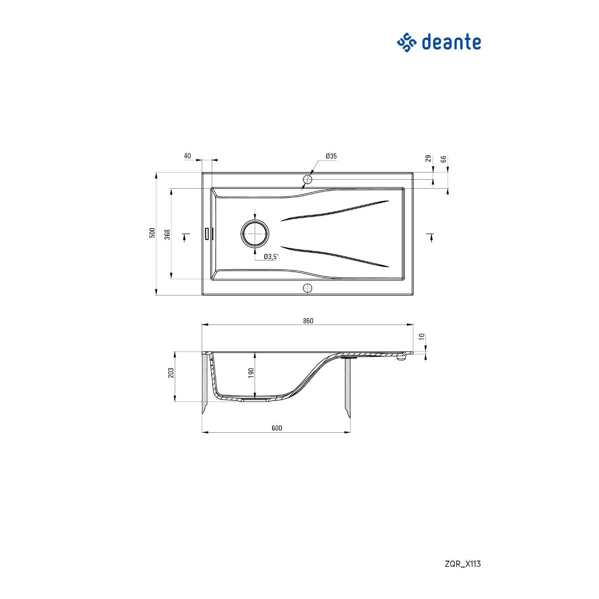 Deante Rapsodia 86/MGRA/0 - ZQR G113