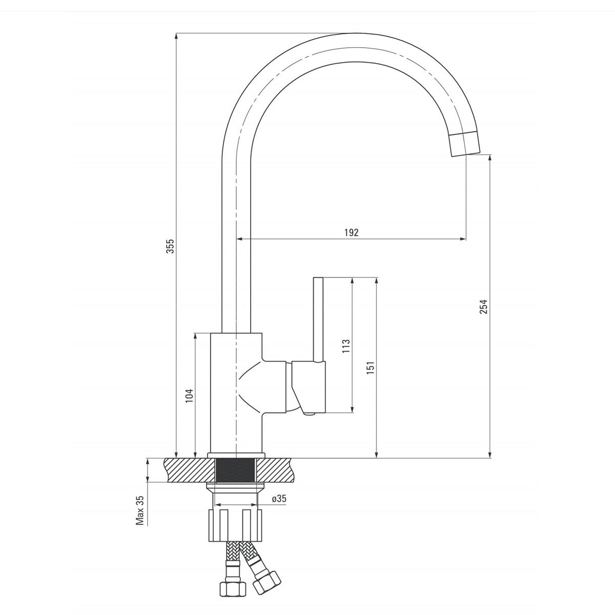 Deante Eridan komplet ZQER1A113