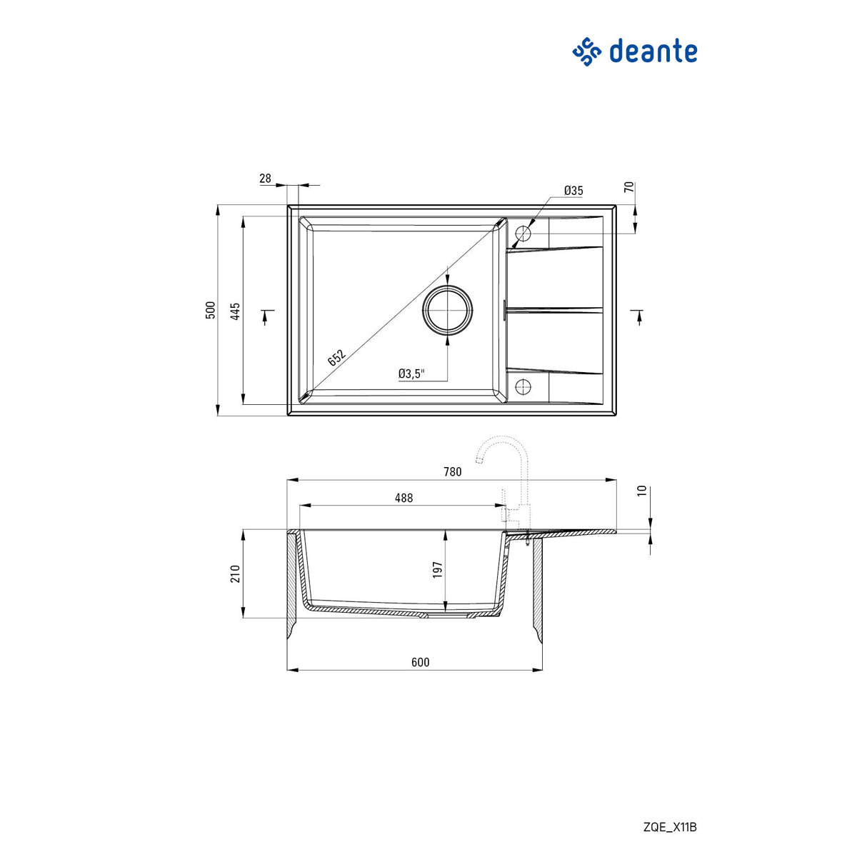 Deante Eridan komplet ZQER1A11B