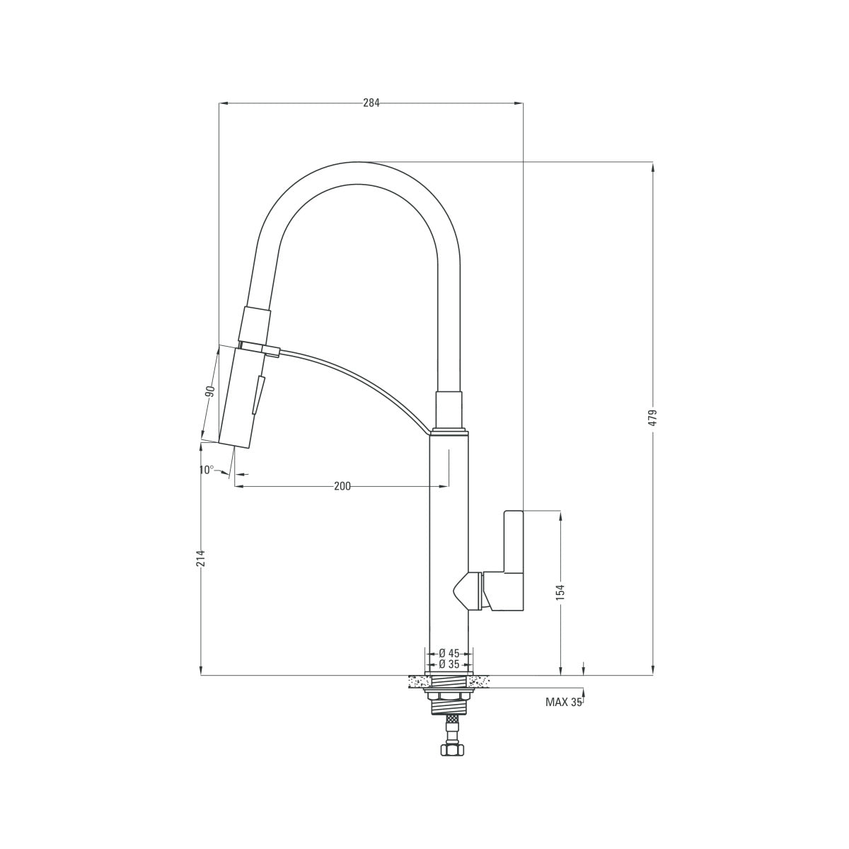 Deante Eridan komplet ZQER2T11B