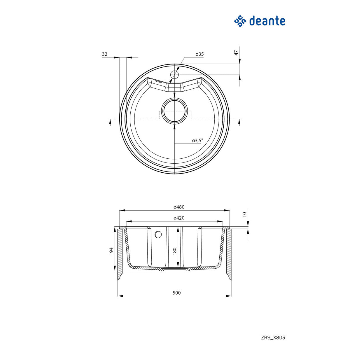 Deante Fiesta Solis komplet ZRSA7803