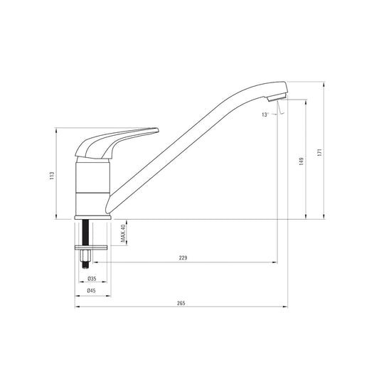 Deante Funkia BEF 060M
