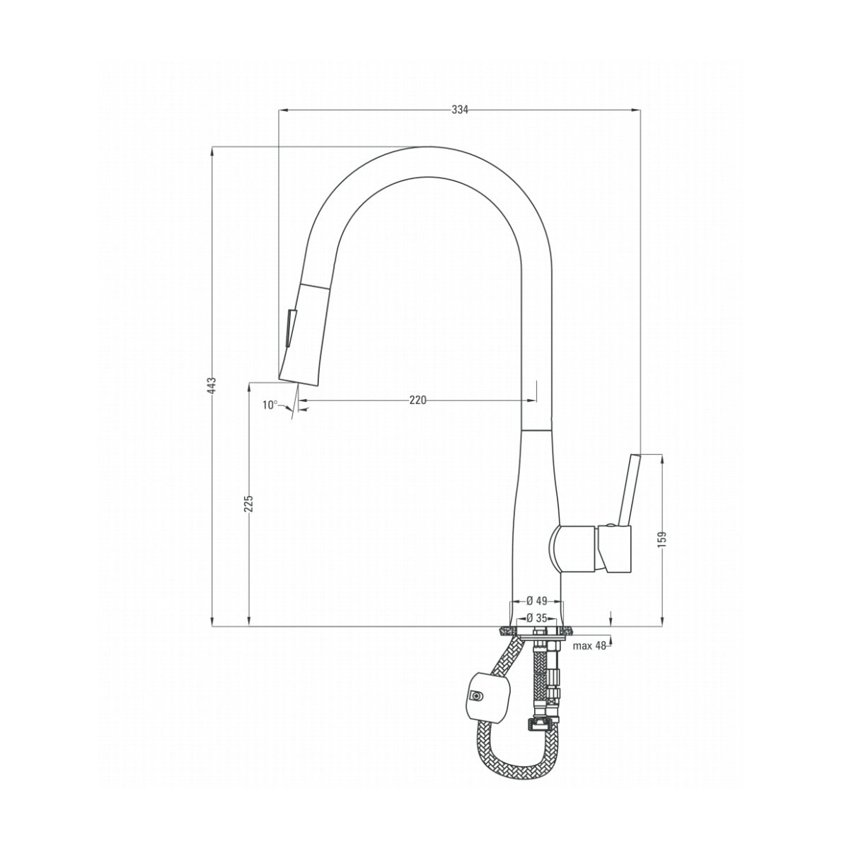 Deante Lukrecija BDH W720