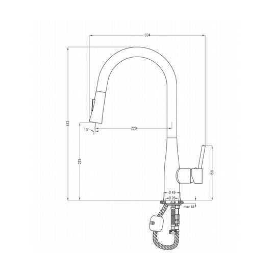 Deante Lukrecija BDH W720