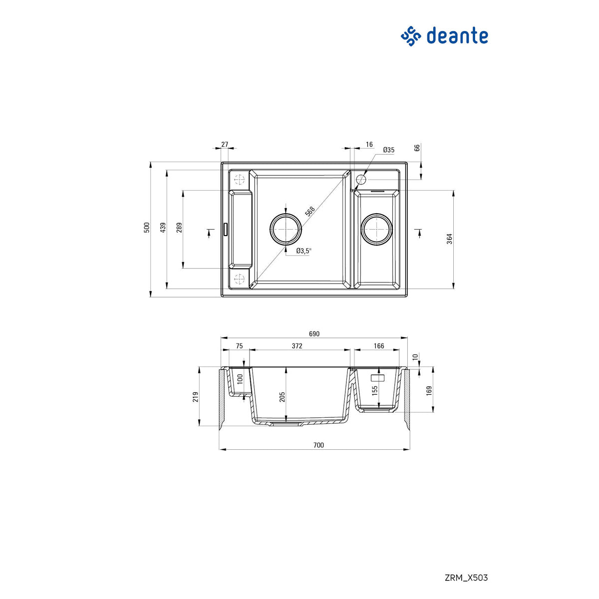 Deante Magnetic ZRM S503