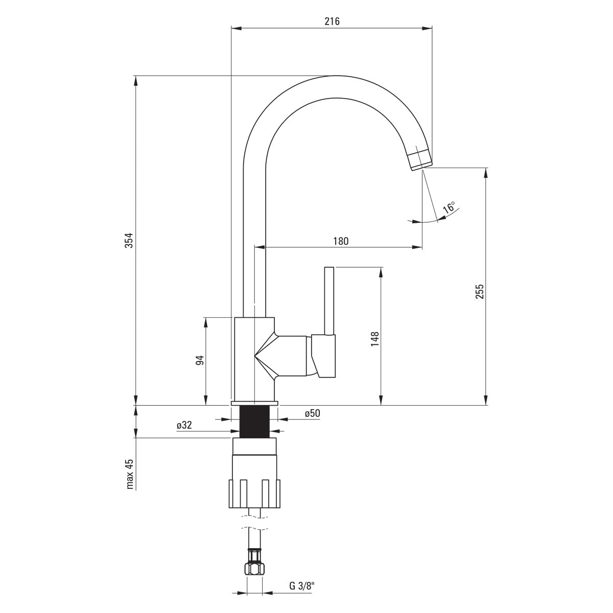 Deante Rapido komplet ZQKA7113