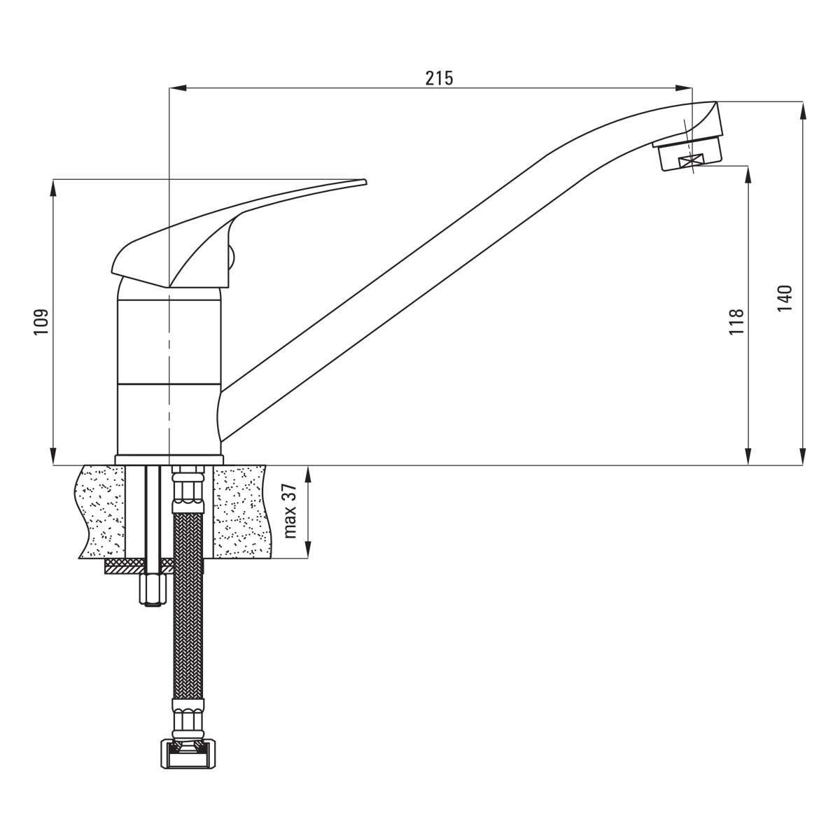 Deante Twist komplet ZHCA0813