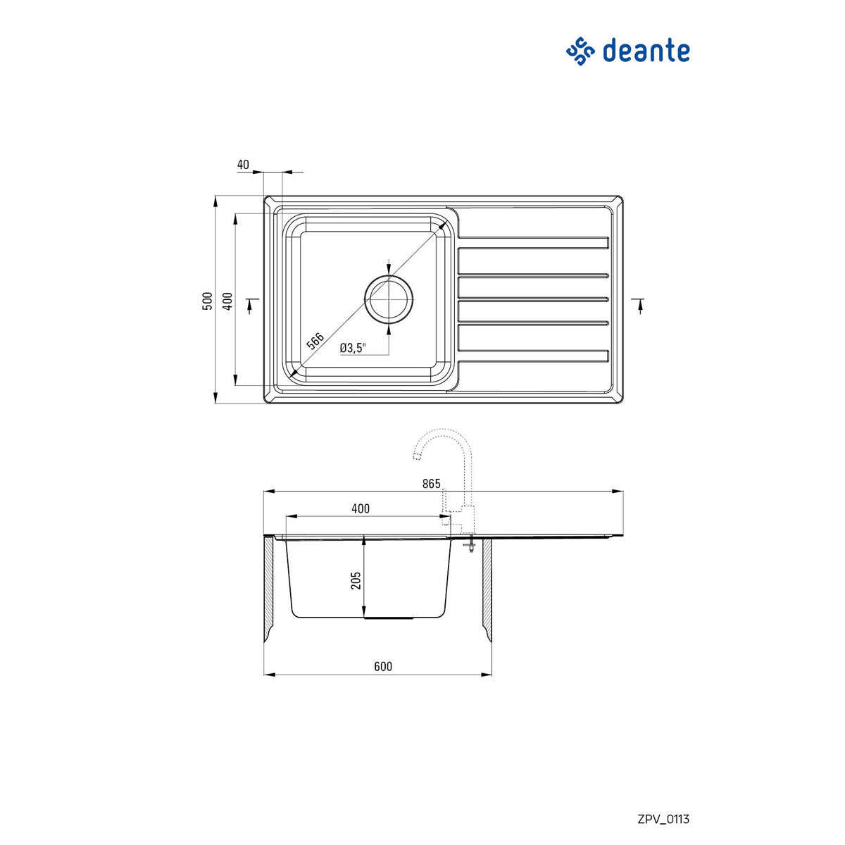 Deante Virgo komplet ZPVA0113