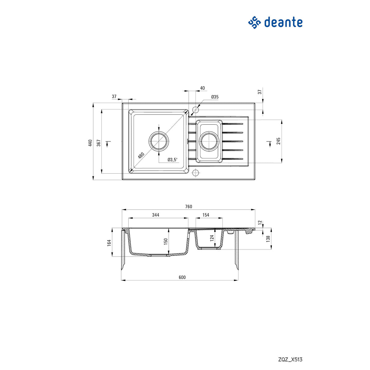 Deante Zorba ZQZ S513