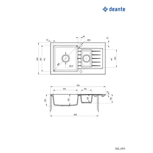 Deante Zorba ZQZ T513