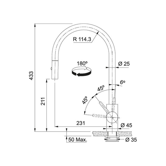 Franke Eos Neo Doccia