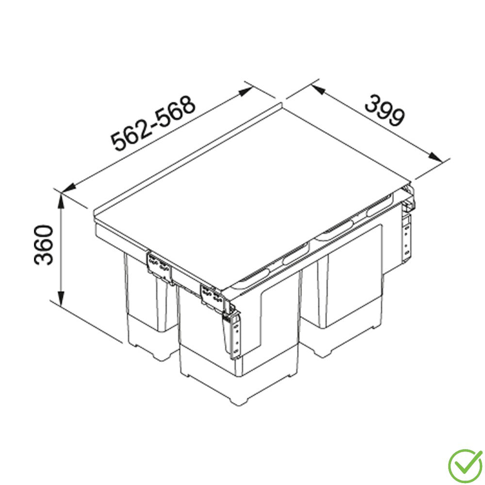Franke sorter Garbo 60-4