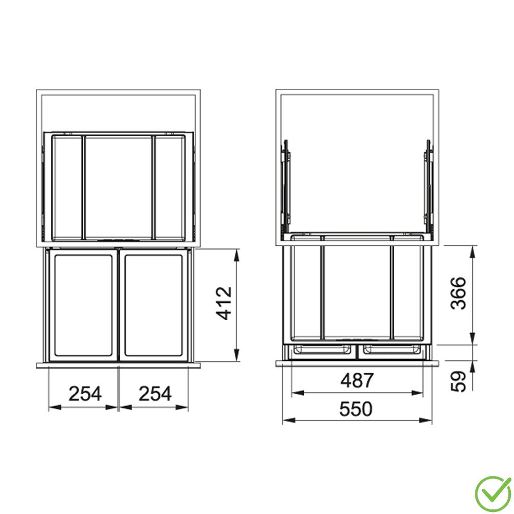 Franke Sorter FX 60-26-26