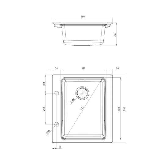 Deante Modern 59/WH - ZQM A103