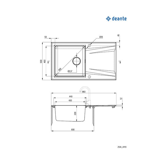 Deante PRIME 86/WH/0 - ZSR A113